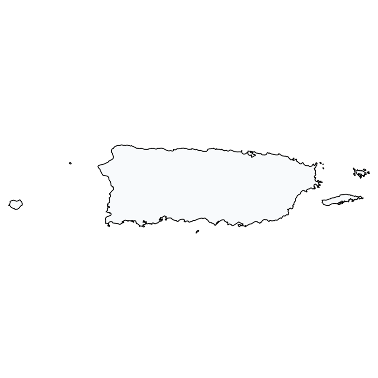 A map showing all Allpoint locations in Puerto Rico